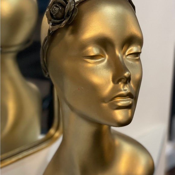 Choker Large flower rose Colette Malouf leather Necklace hairband bracelet - Picture 10 of 10